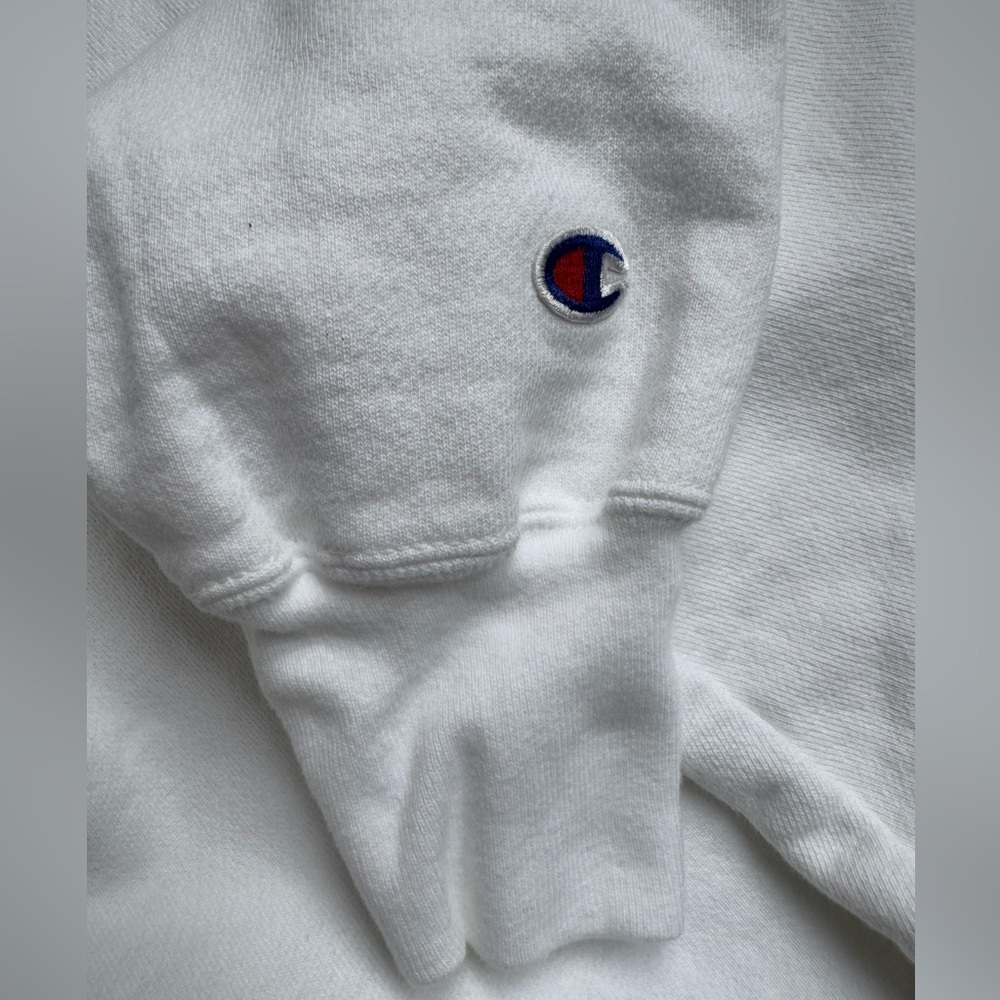 Vintage 90s Michigan Champion Reverse Weave Sweatshirt Crewneck White XL - Picture 4 of 8